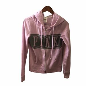 VS PINK Hooded Track Jacket Sz XS